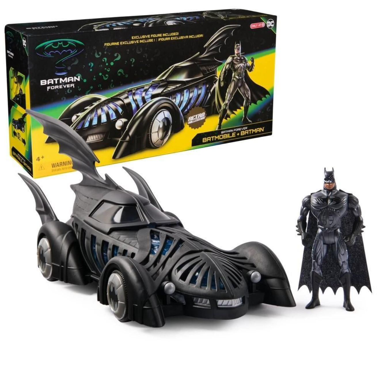 Batman Forever Retro Collection Batmobile & Action Figure.