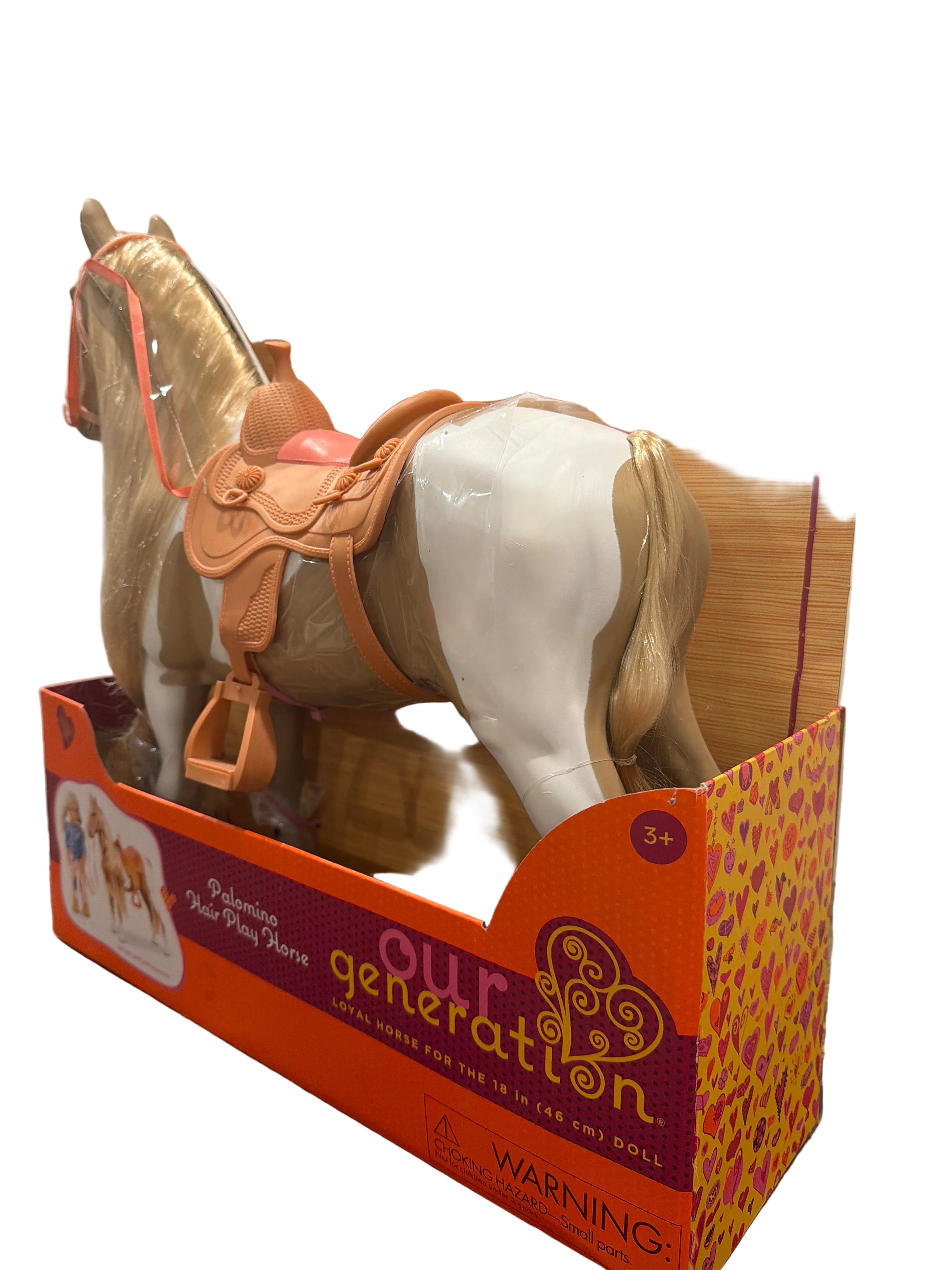 Our Generation Palomino Hair Play Horse for 18” Dolls with Saddle & Accessories