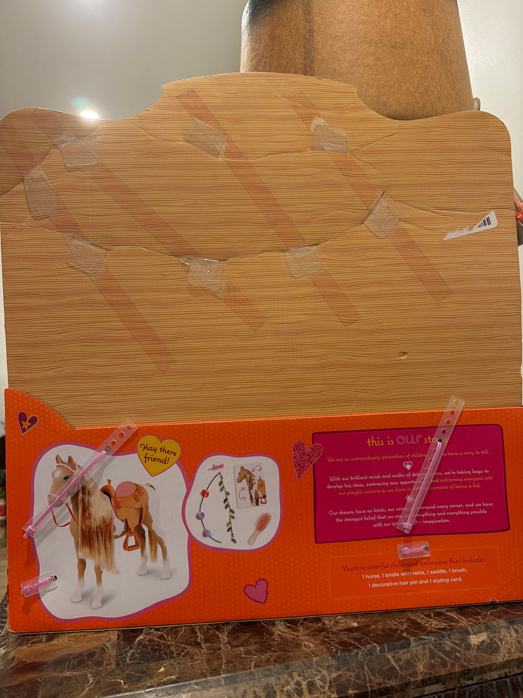 Our Generation Palomino Hair Play Horse for 18” Dolls with Saddle & Accessories