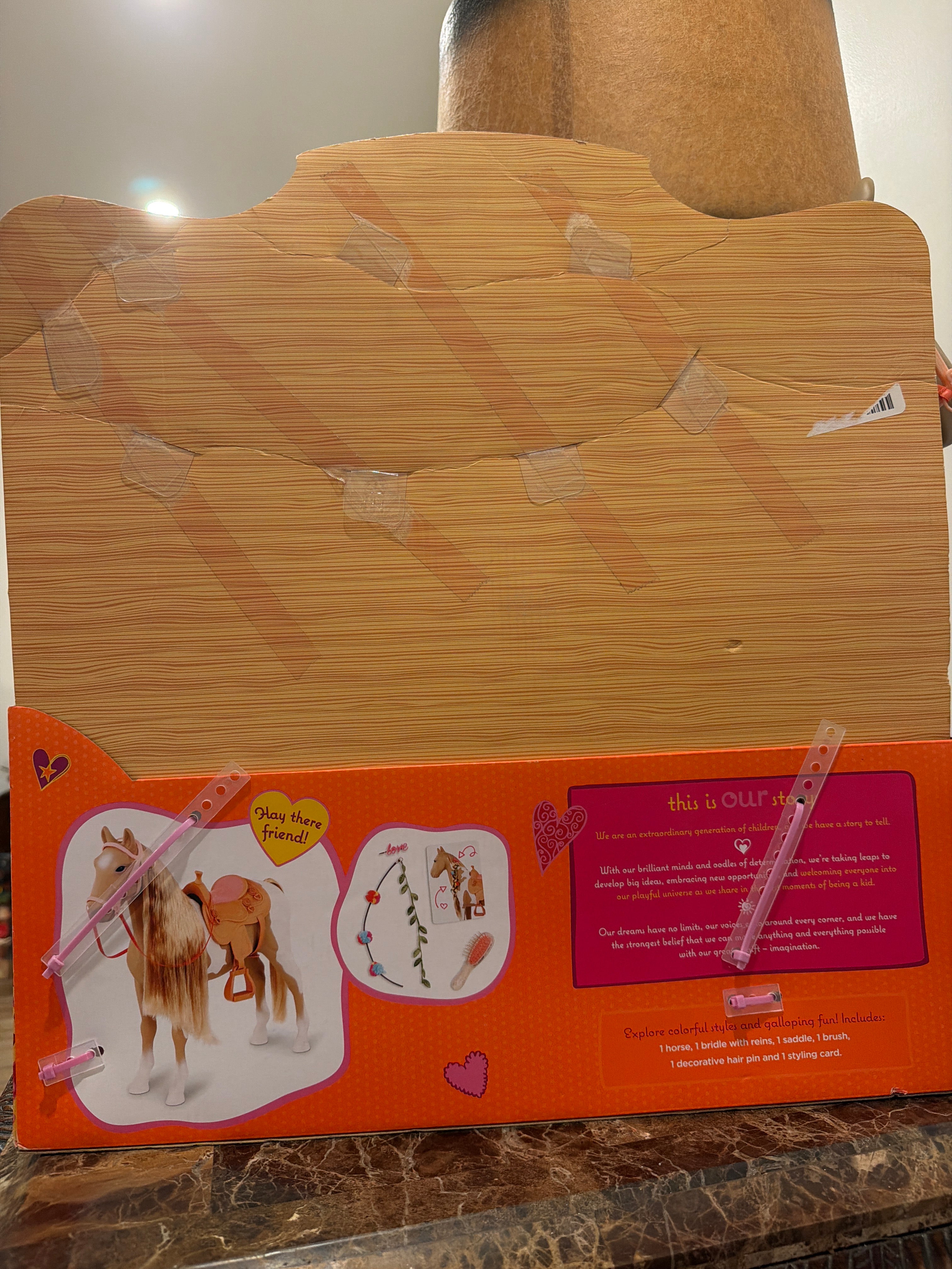 Our Generation Palomino Hair Play Horse for 18” Dolls with Saddle & Accessories
